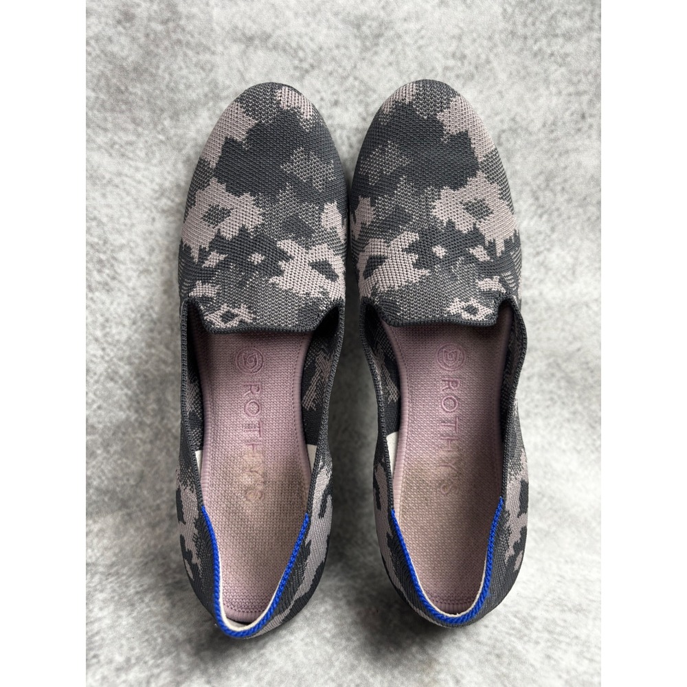 Rothy's The Loafer Round Toe Flats Gray Botanicamo Retired Women's US 9 EU 40